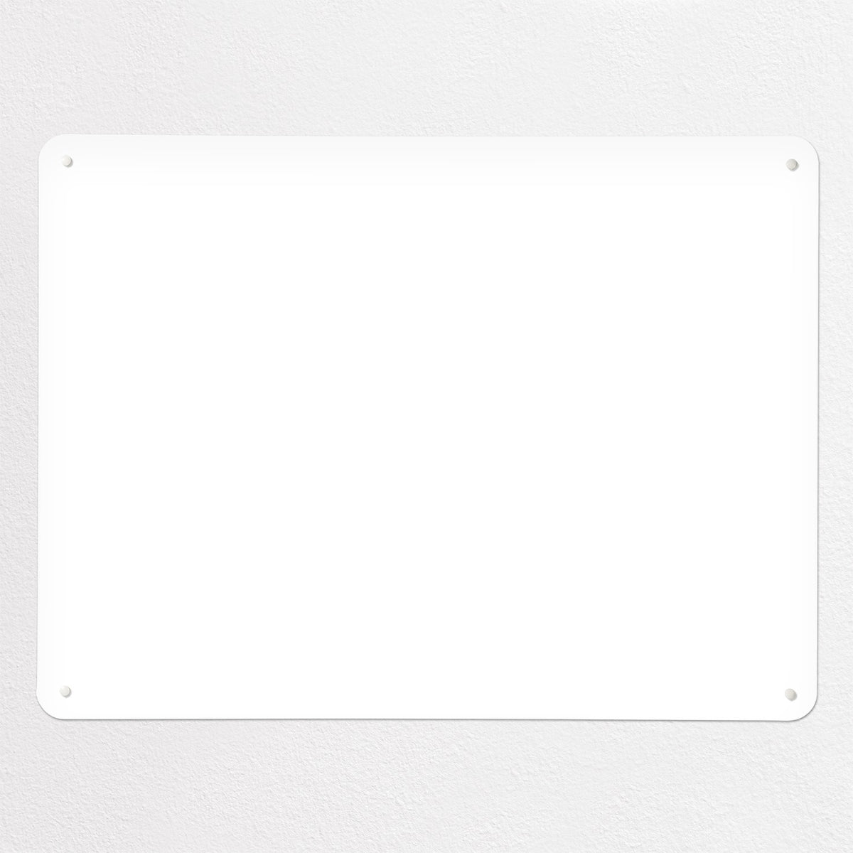 Plain White magnetic notice board, large size, 100 × 75 cm