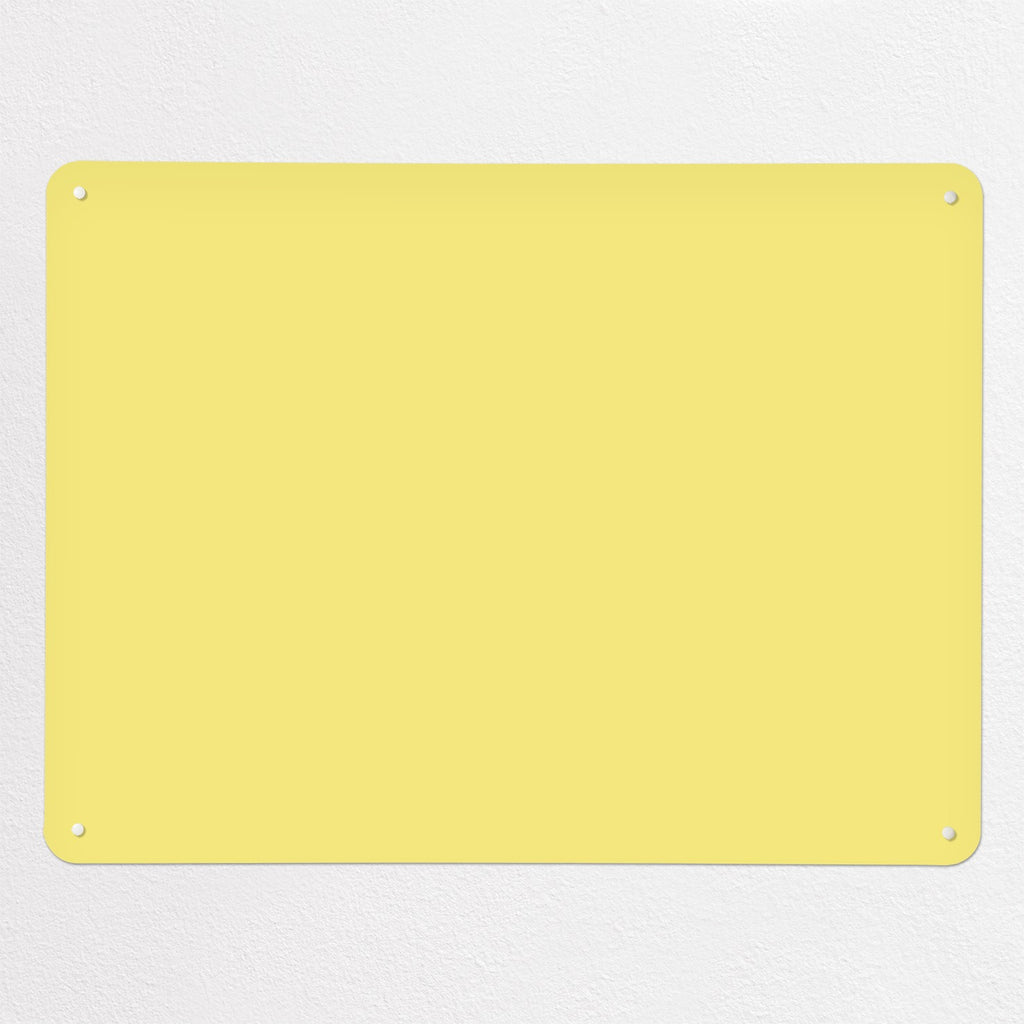 Plain Yellow magnetic notice board, large size, 100 × 75 cm