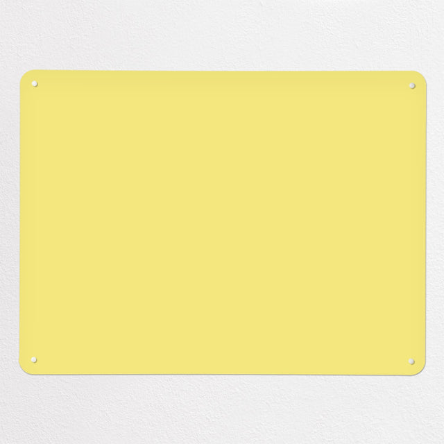 Plain Yellow magnetic notice board, large size, 100 × 75 cm