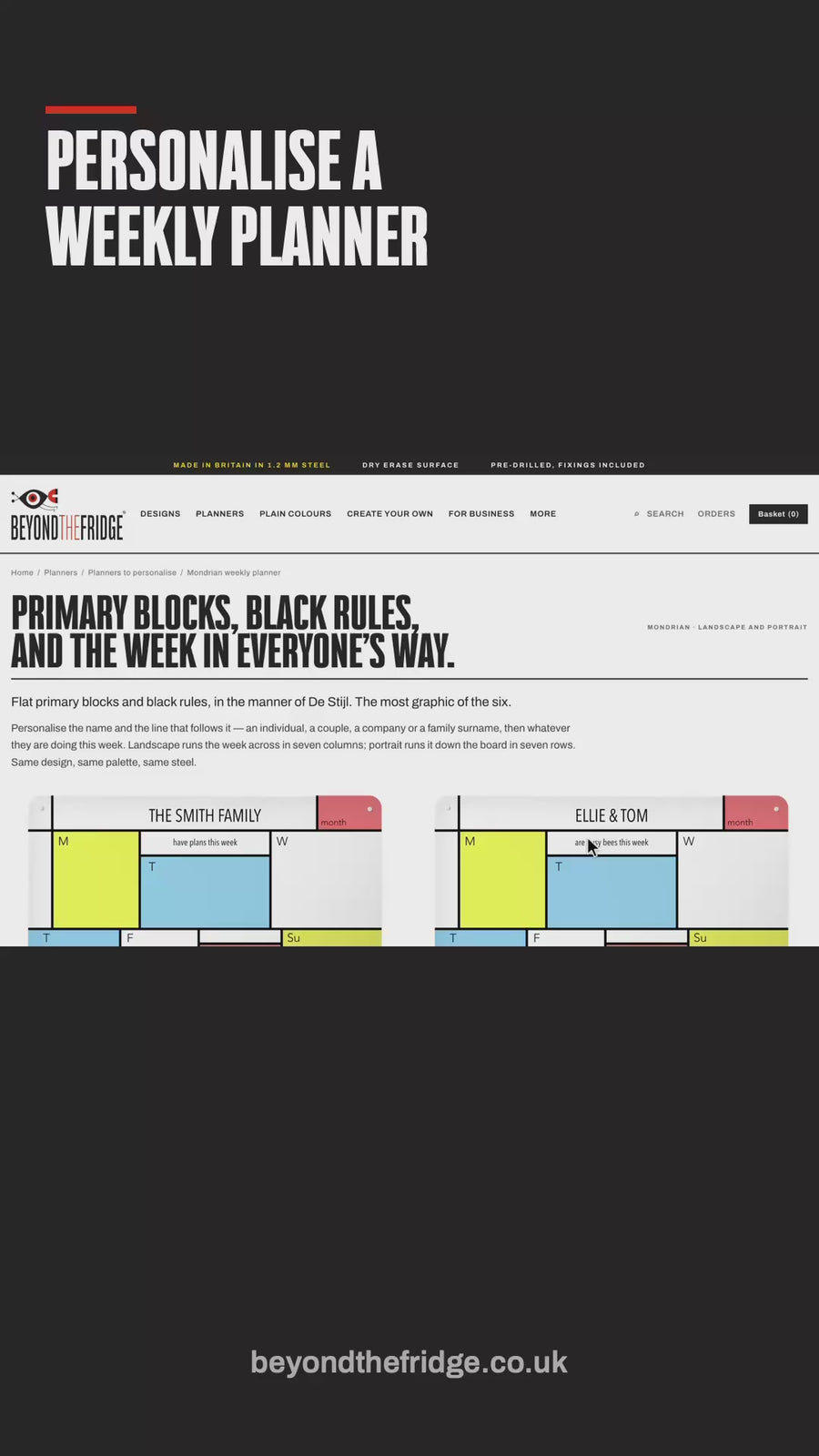 How to use the Weekly planner maker: help video (phone)