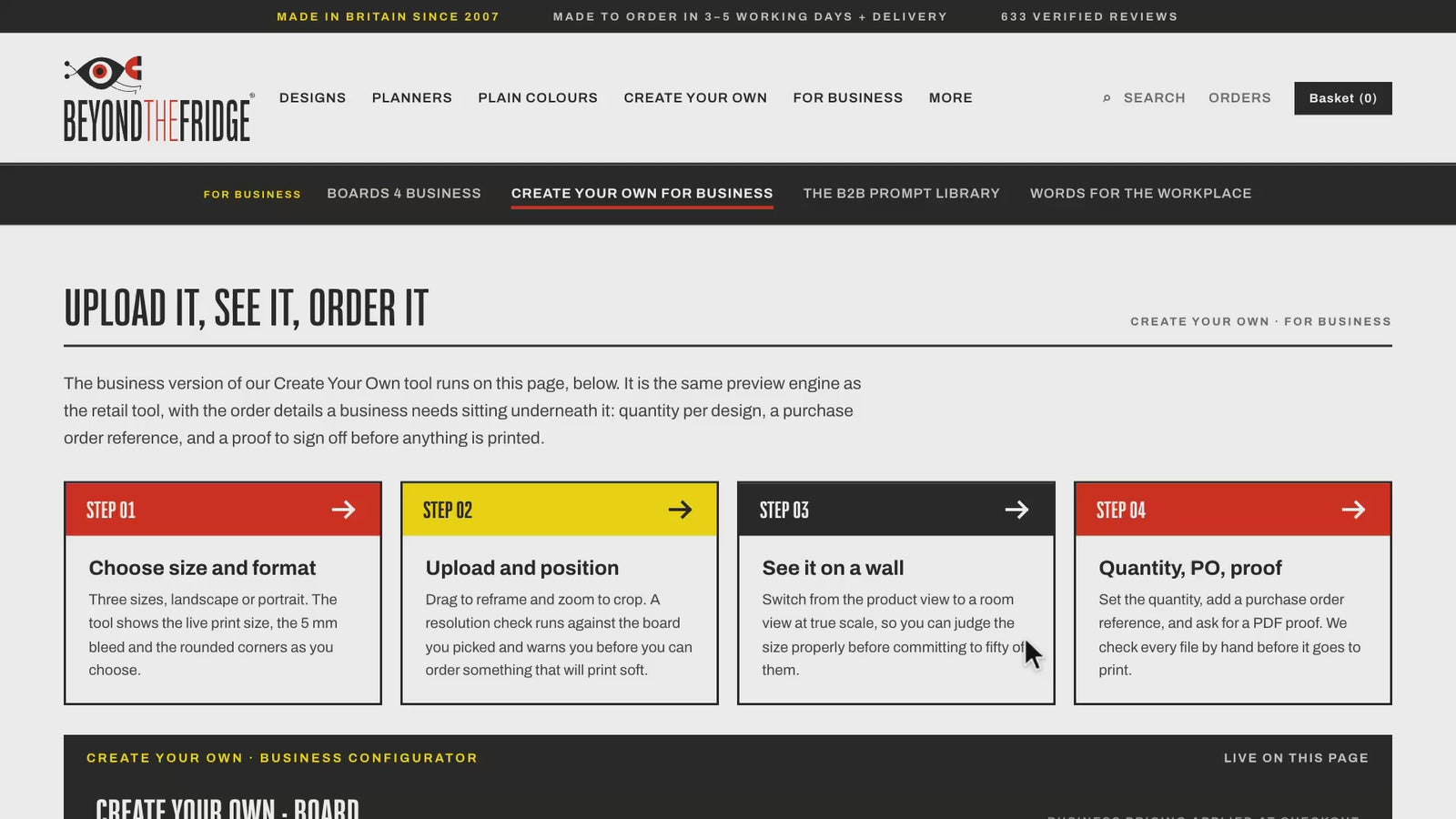 How to use the Create Your Own for Business maker: help video (widescreen)