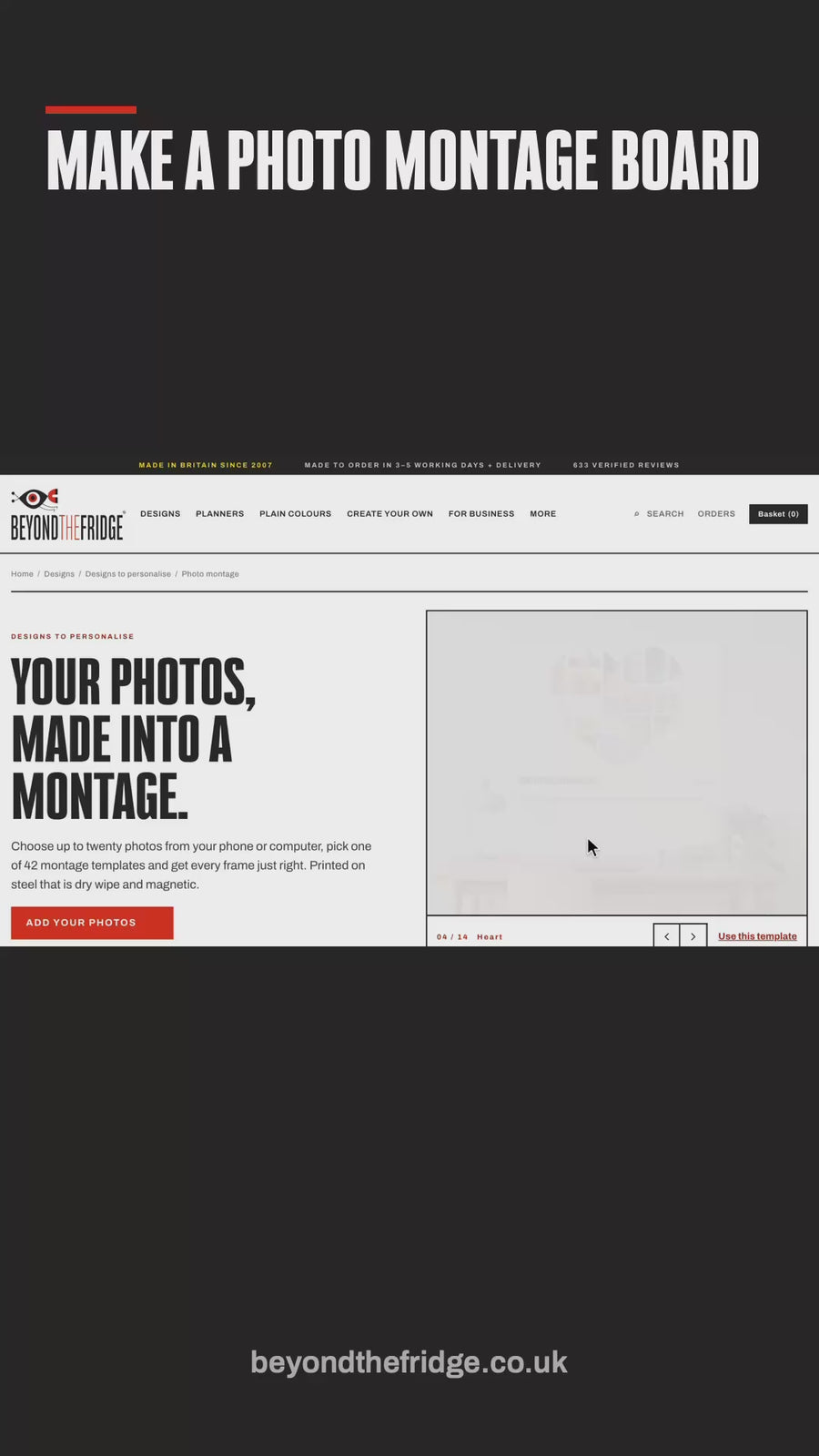How to use the photo montage maker: help video (phone)
