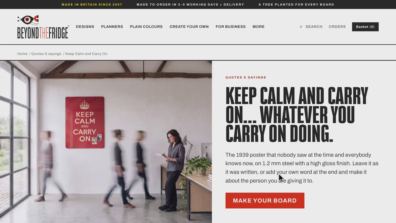 How to use the Keep Calm and Carry On maker: help video (widescreen)