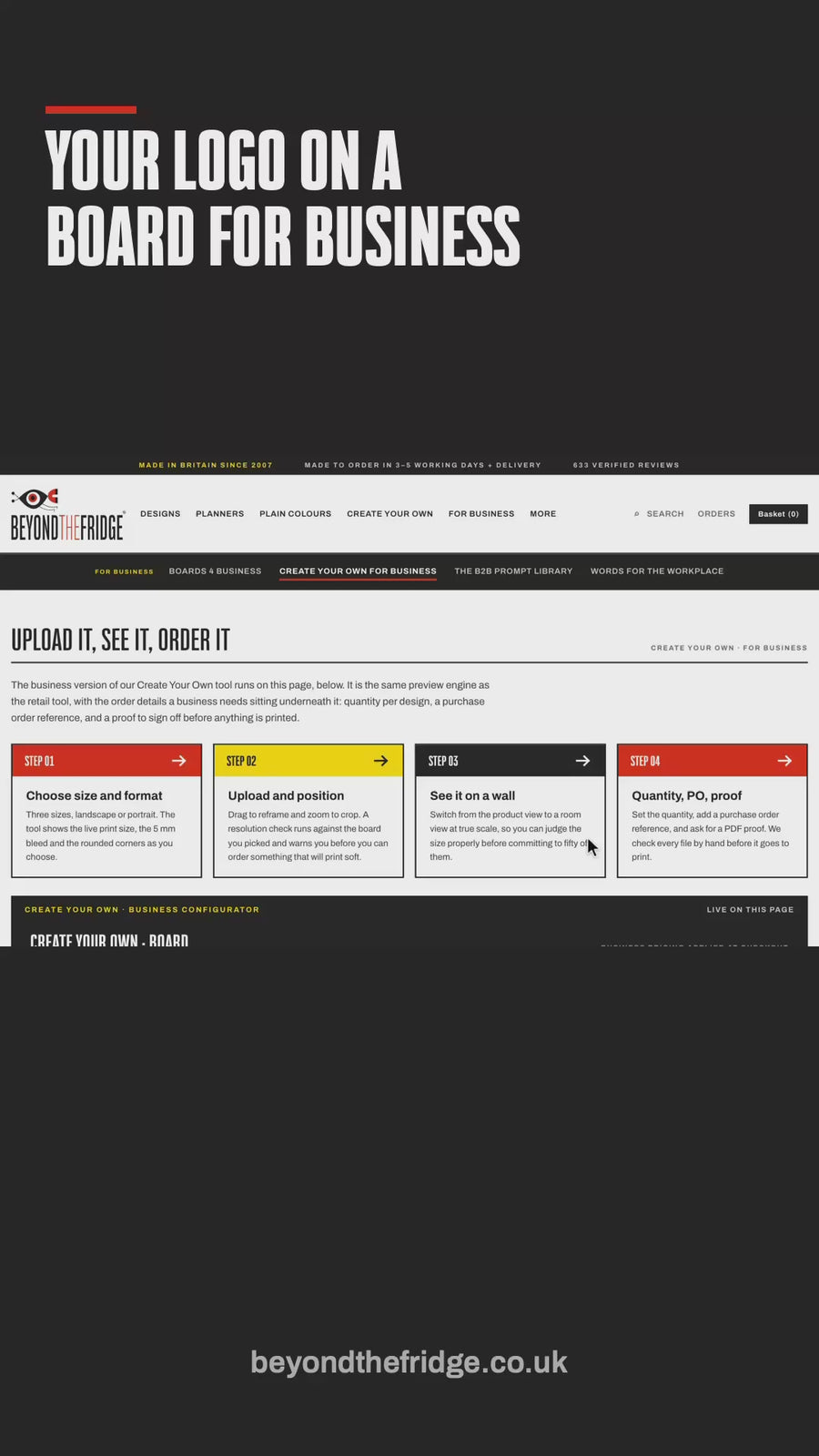 How to use the Create Your Own for Business maker: help video (phone)