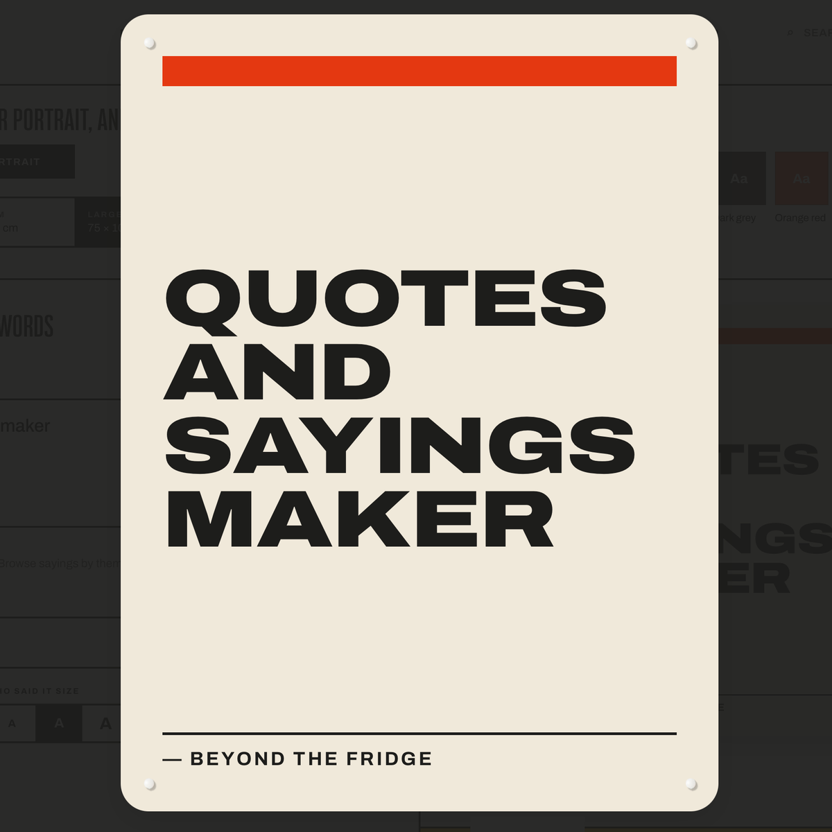 Quotes & Sayings Maker