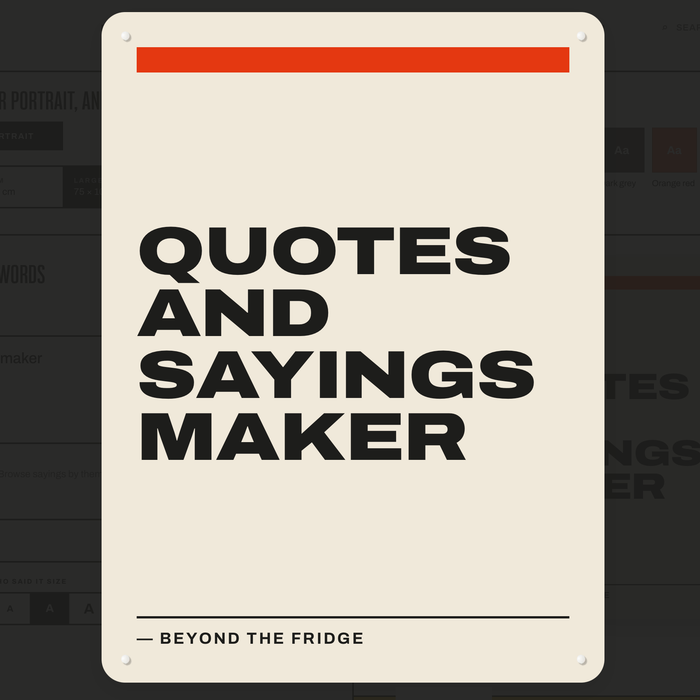 Quotes & Sayings Maker