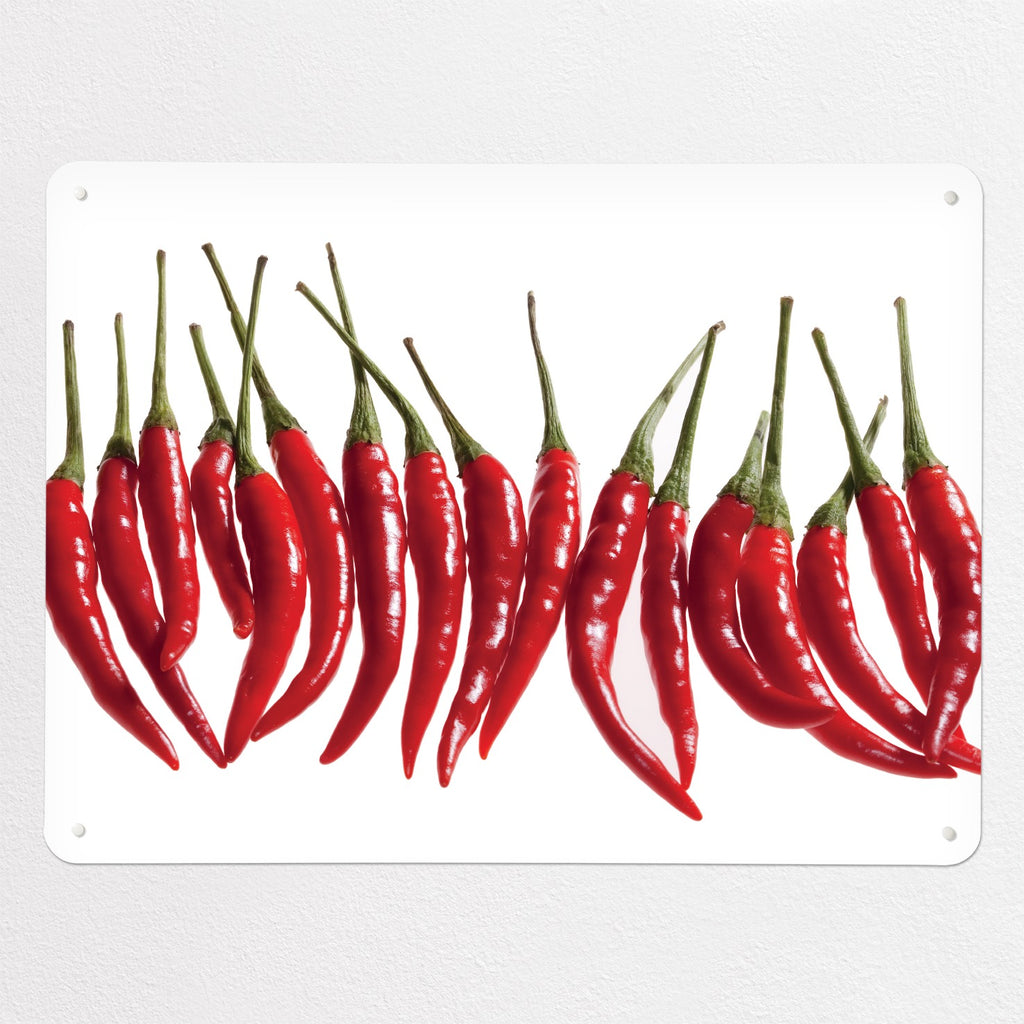 Red Chillies magnetic notice board in Red Chillies, large size, 100 × 75 cm