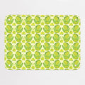 Retro Bird Pattern magnetic notice board in Citrus Bird Lemon & Lime, small size, 55 × 40 cm
