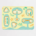 Sandcastles magnetic notice board, small size, 55 × 40 cm