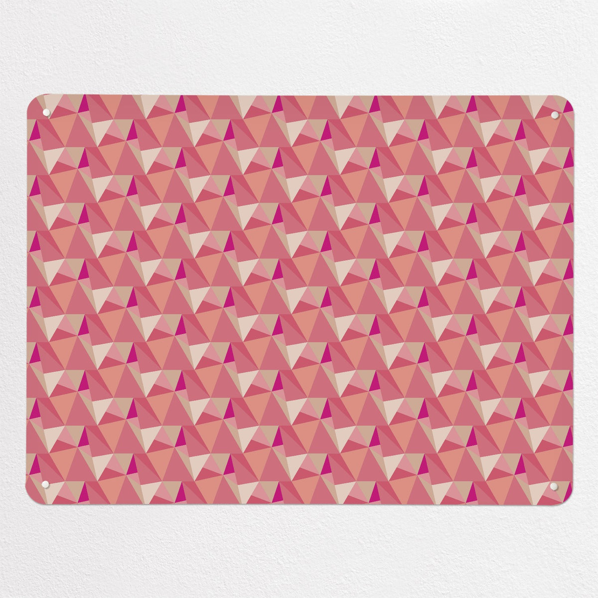 Shards Design magnetic notice board in Cotton Candy, large size, 100 × 75 cm