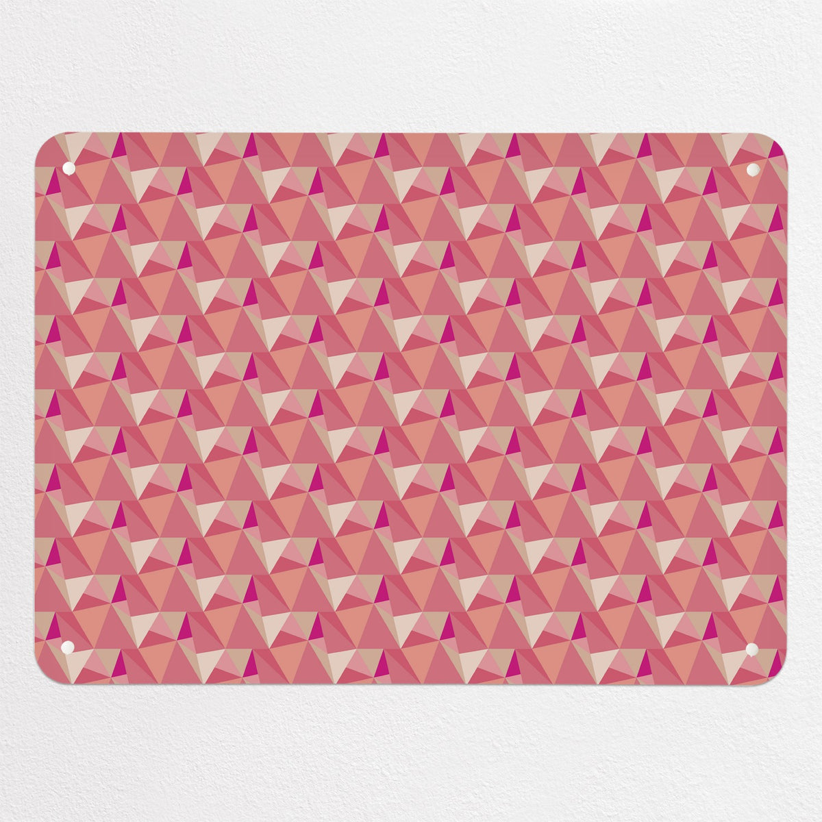 Shards Design magnetic notice board in Cotton Candy, medium size, 75 × 55 cm