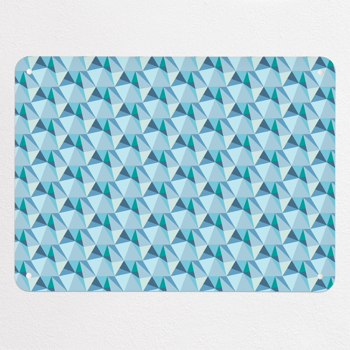 Shards Design magnetic notice board in Ocean, medium size, 75 × 55 cm