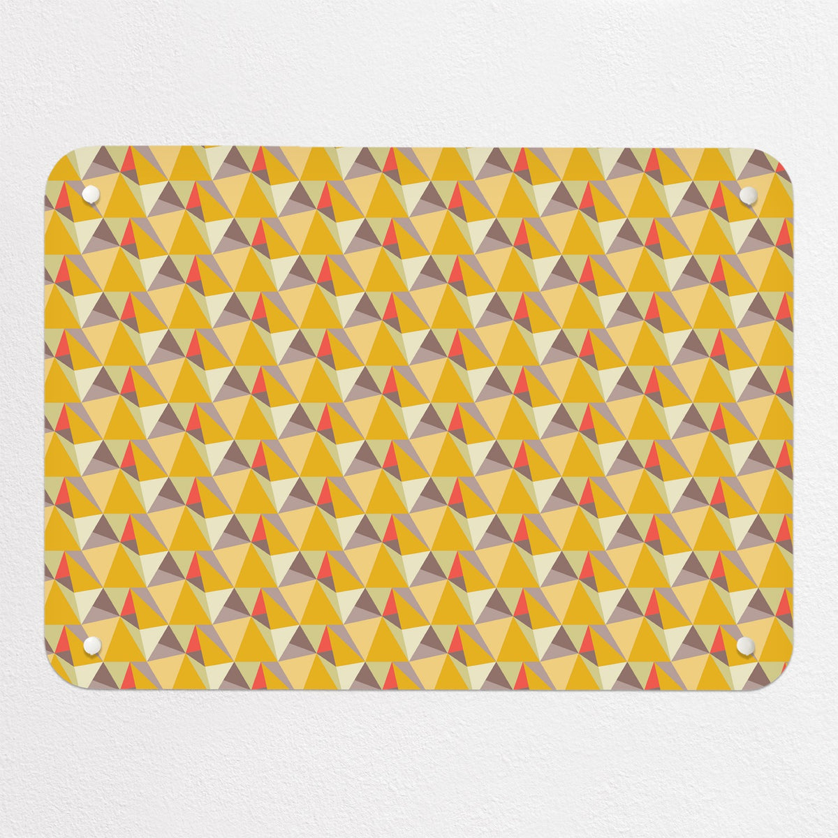 Shards Design magnetic notice board in Summer, small size, 55 × 40 cm