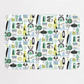 Shelf Life magnetic notice board in Shelf Life - Cool Tones, small size, 55 × 40 cm