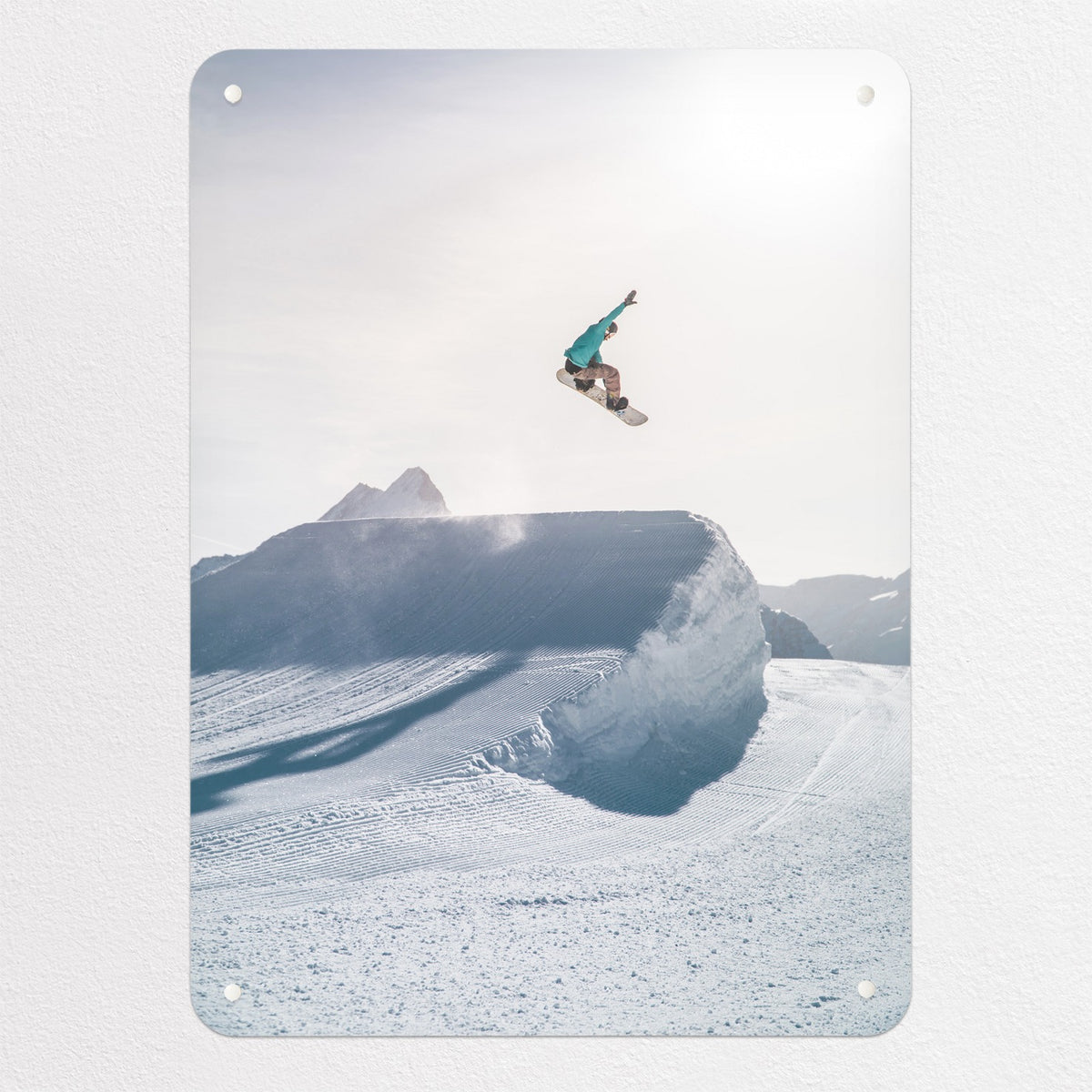Snowboarding magnetic notice board, medium size, 55 × 75 cm