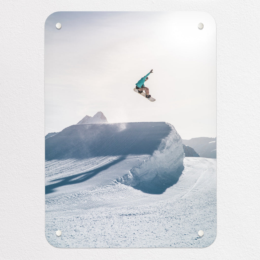 Snowboarding magnetic notice board, small size, 40 × 55 cm