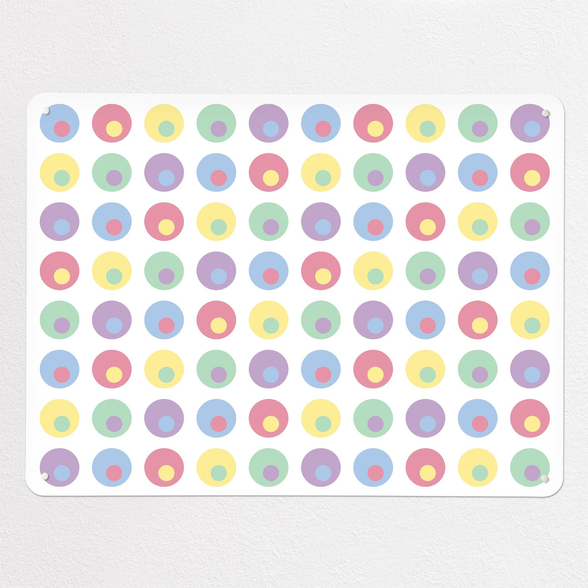 Spots magnetic notice board in Spots Candy, large size, 100 × 75 cm