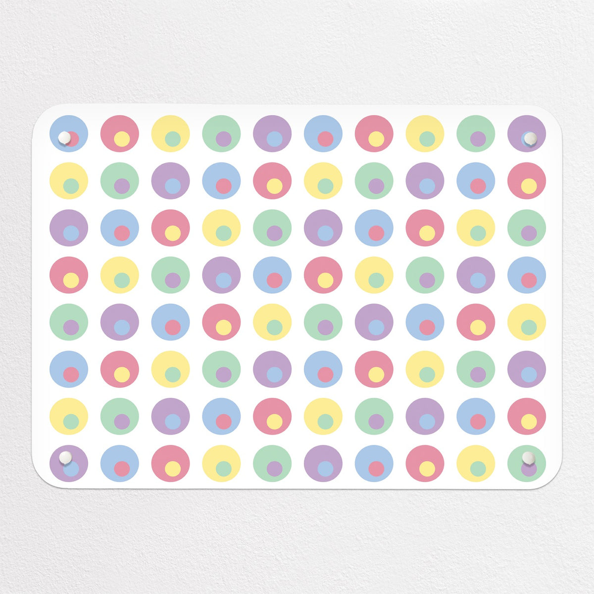 Spots magnetic notice board in Spots Candy, small size, 55 × 40 cm