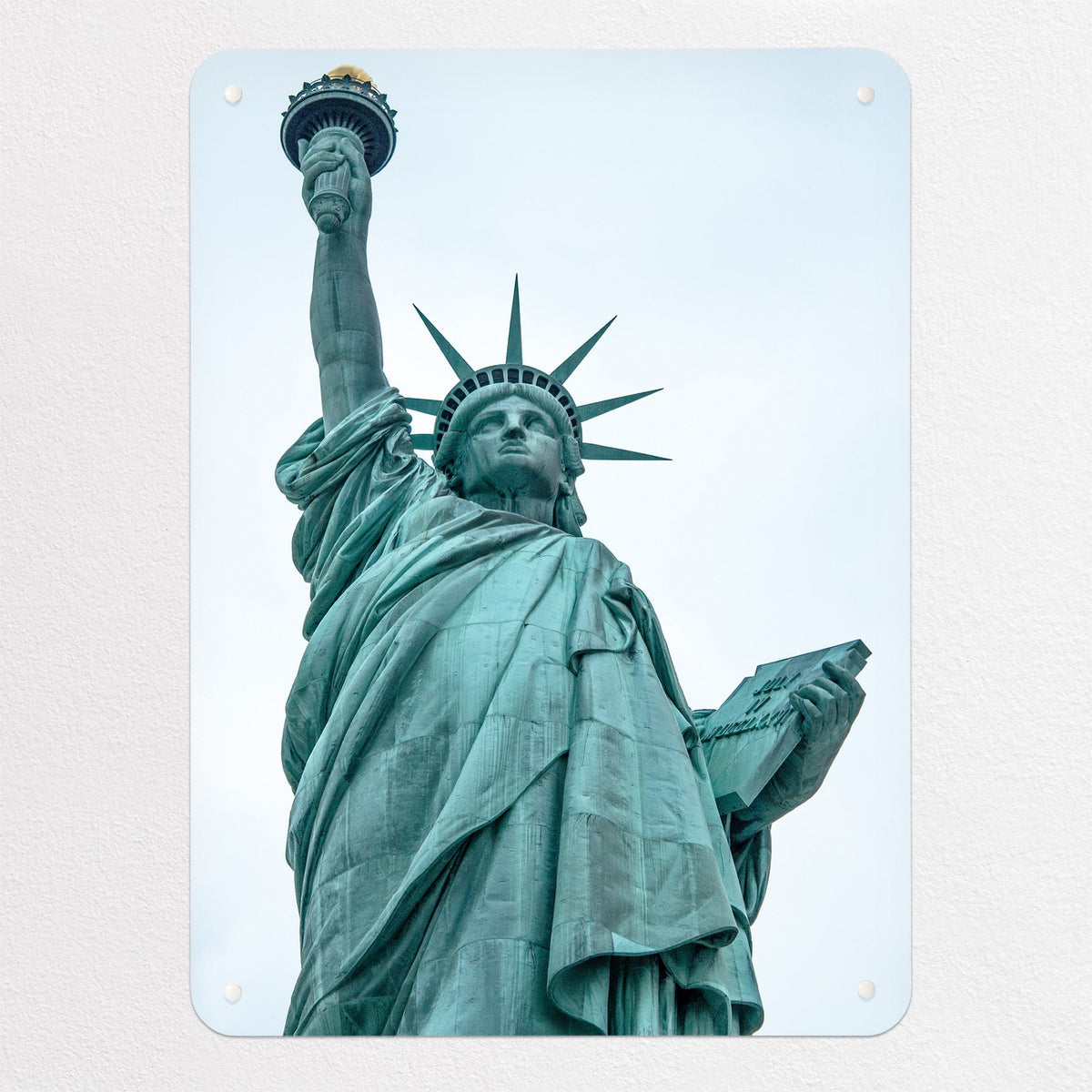 Statue Of Liberty magnetic notice board, medium size, 55 × 75 cm