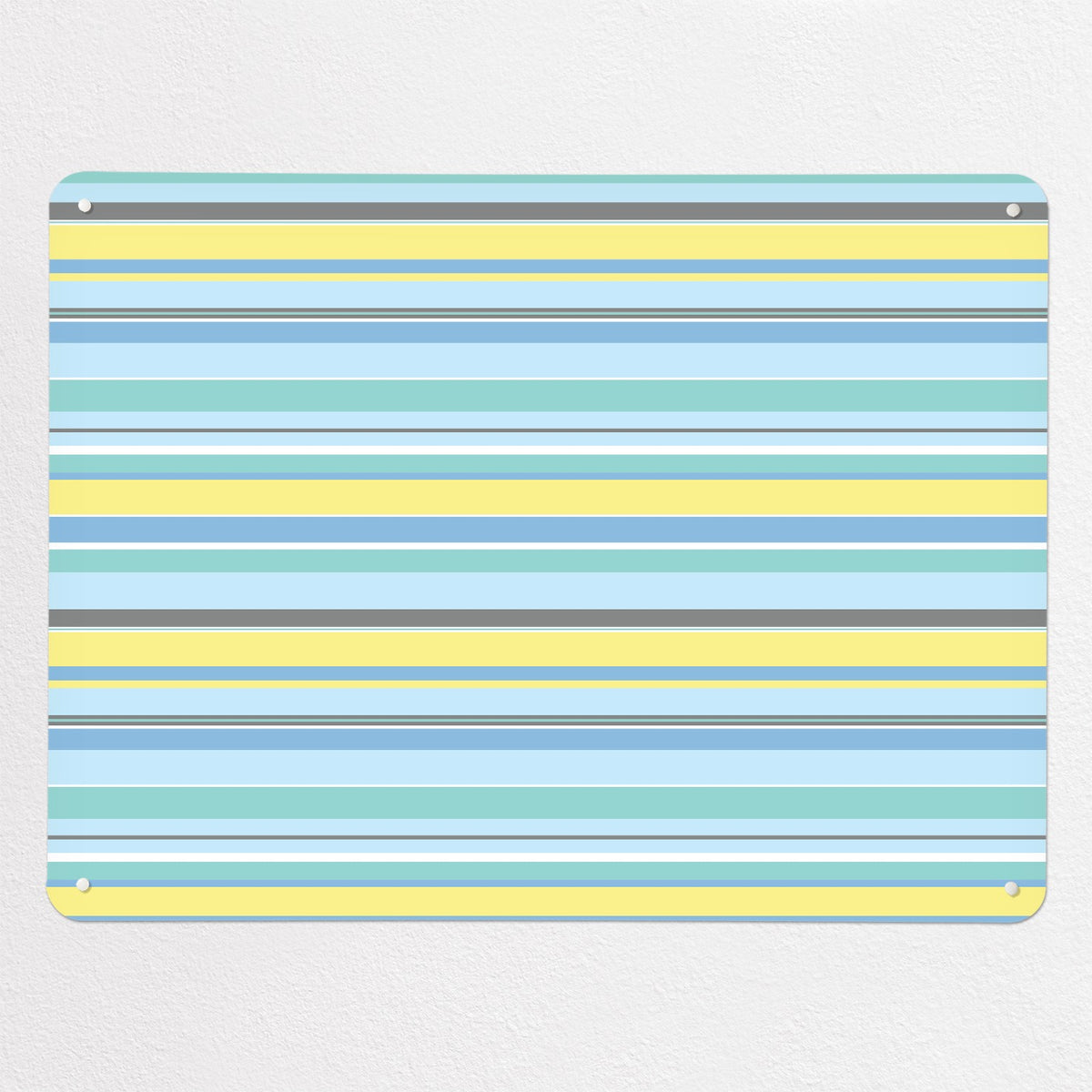 Stripes magnetic notice board in Stripes - Beach, large size, 100 × 75 cm