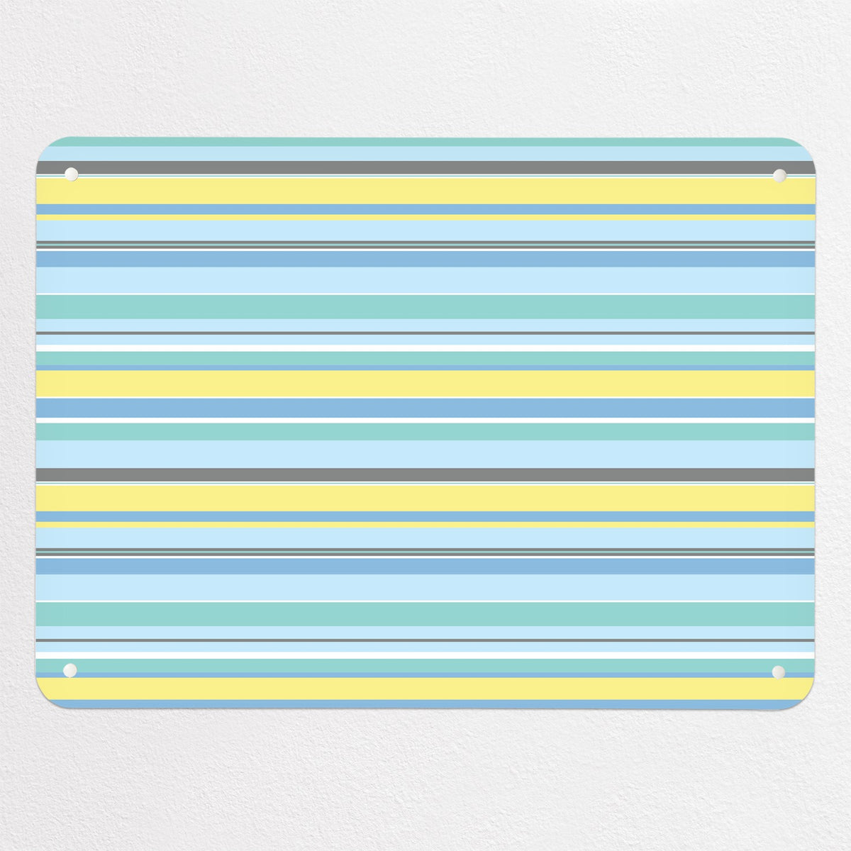 Stripes magnetic notice board in Stripes - Beach, medium size, 75 × 55 cm