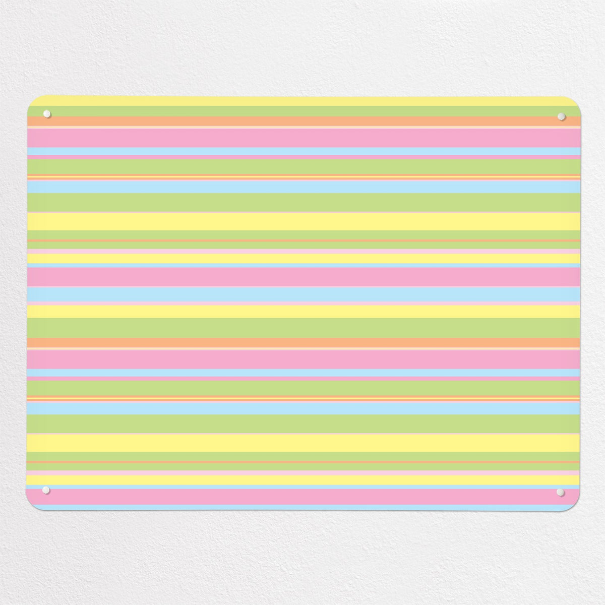 Stripes magnetic notice board in Stripes - Candy, large size, 100 × 75 cm