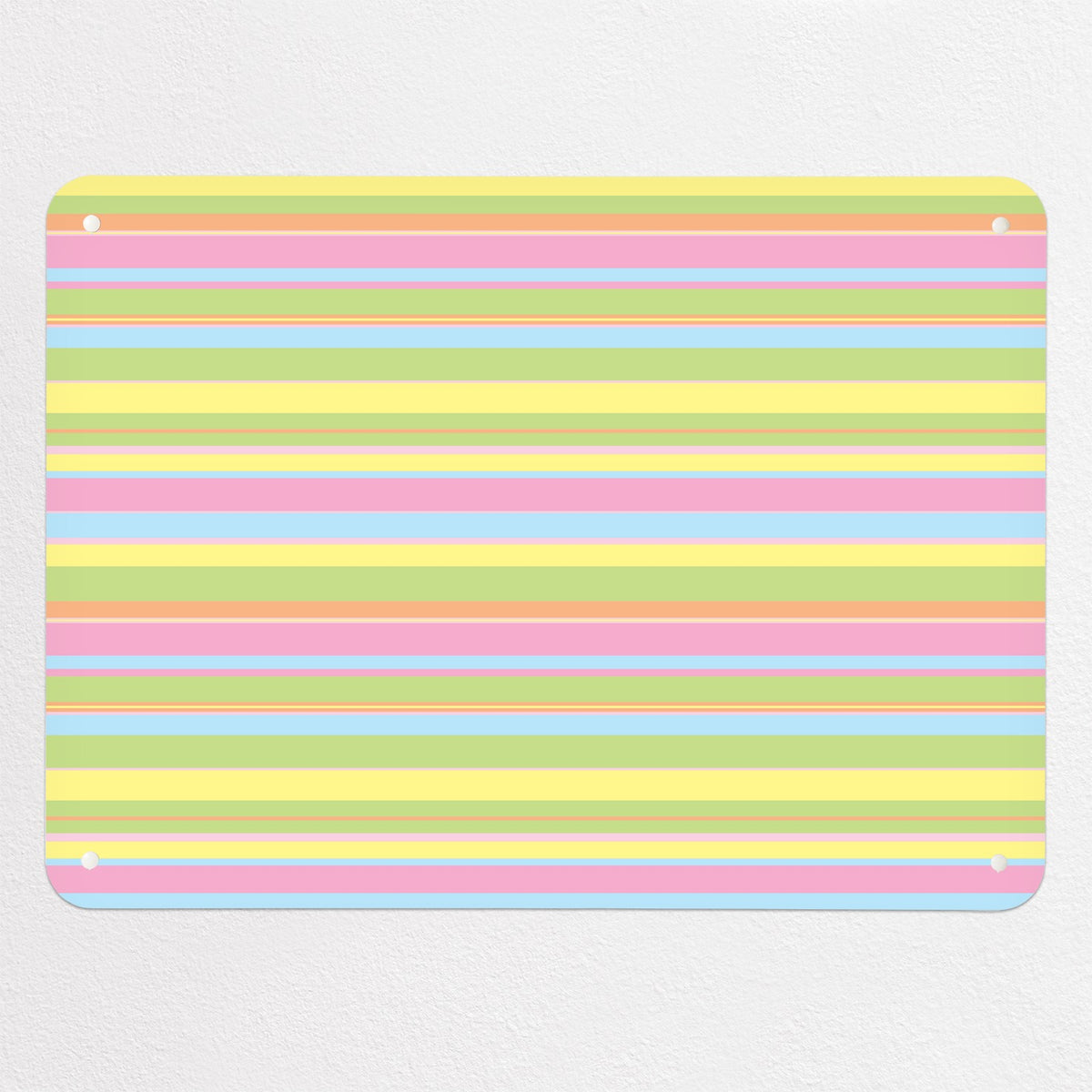 Stripes magnetic notice board in Stripes - Candy, medium size, 75 × 55 cm