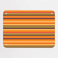 Stripes magnetic notice board in Stripes - Pumpkin, small size, 55 × 40 cm