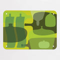 Ten Bottles magnetic notice board in Green, small size, 55 × 40 cm