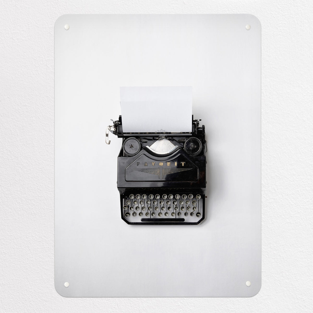 Vintage Typewriter magnetic notice board, medium size, 55 × 75 cm