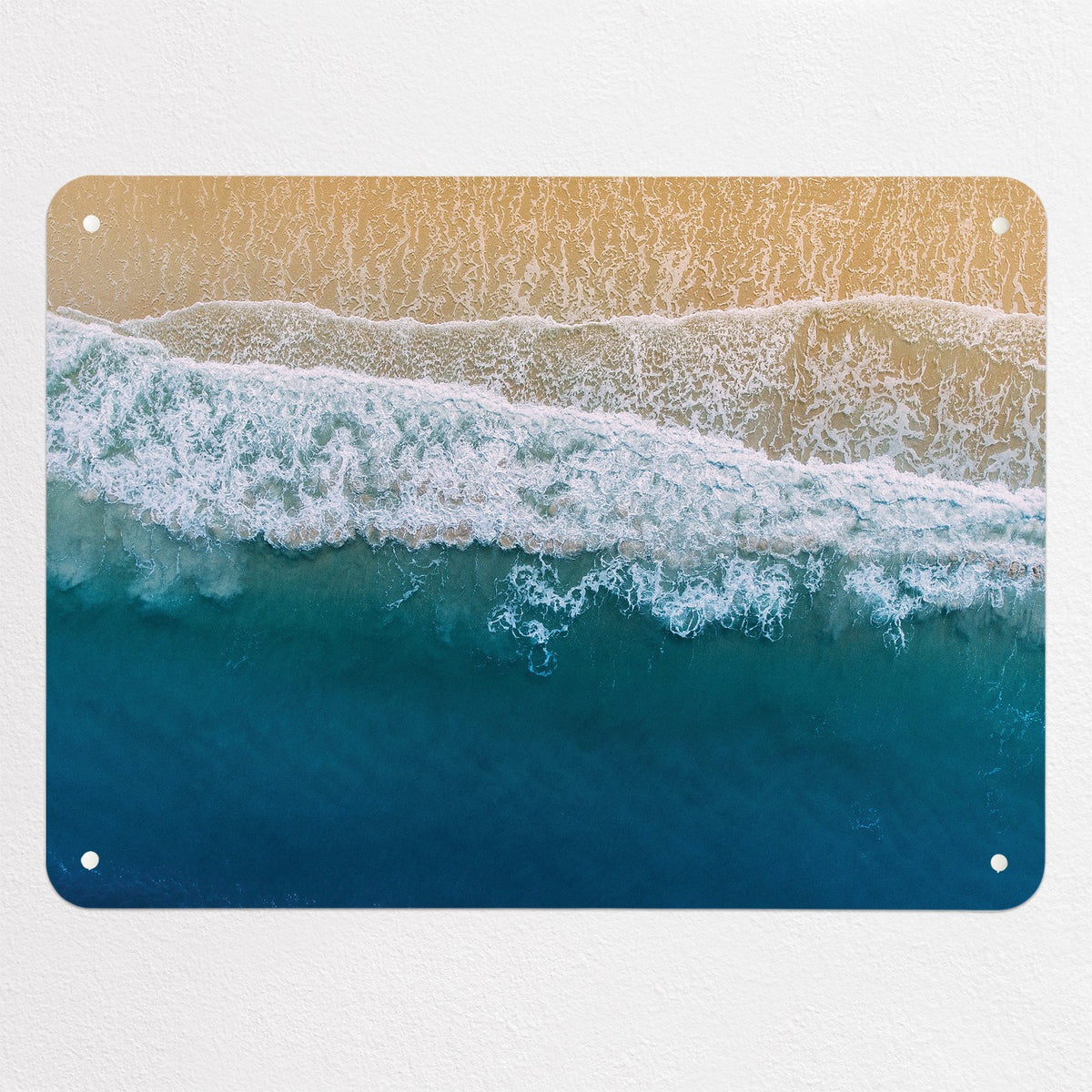 Waves On The Shore magnetic notice board, medium size, 75 × 55 cm