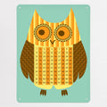 Wise Owl Number Square magnetic notice board in Wise Owl Number Square, large size, 75 × 100 cm
