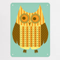 Wise Owl Number Square magnetic notice board in Wise Owl Number Square, medium size, 55 × 75 cm