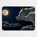 Wolves Under The Moon magnetic notice board, small size, 55 × 40 cm