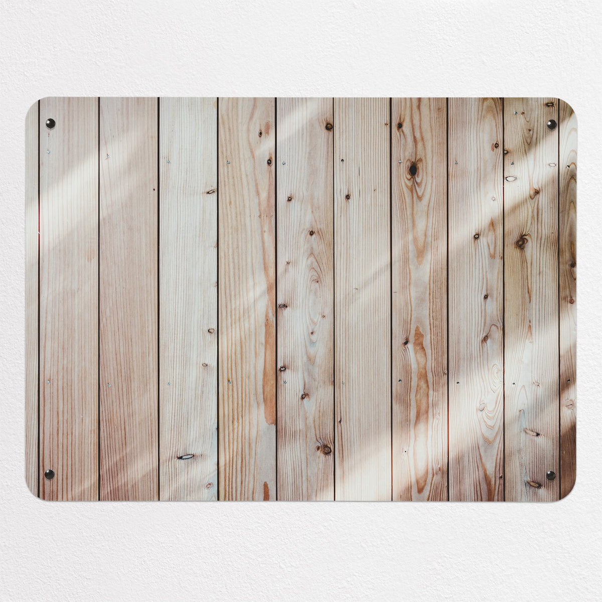 Wood Cladding magnetic notice board, medium size, 75 × 55 cm