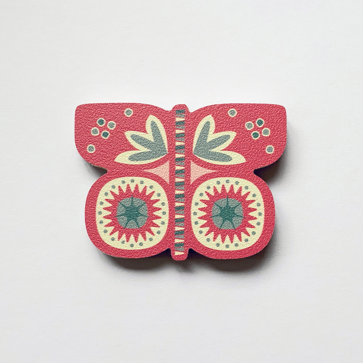 A butterfly fridge magnet from the gift set of three for gardeners