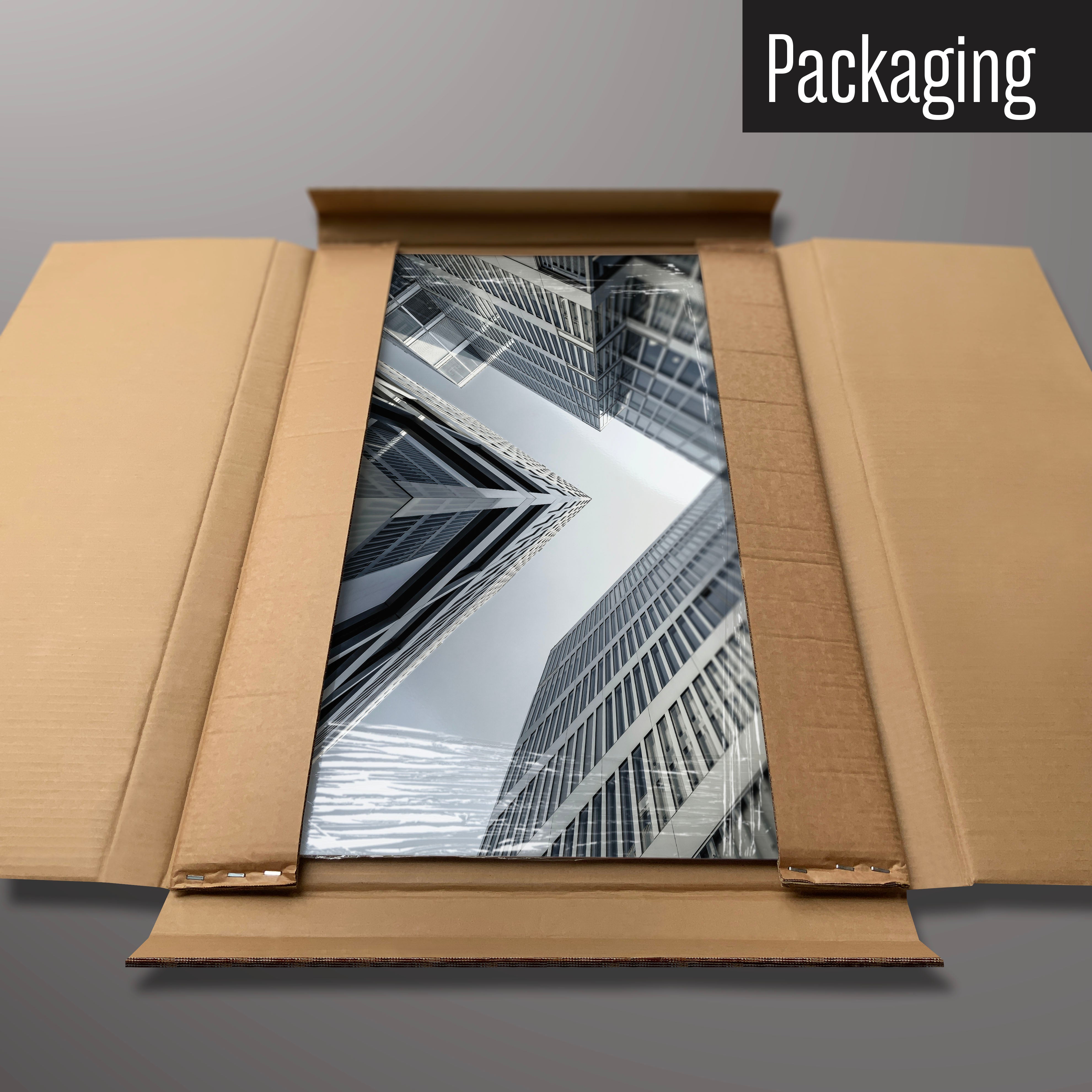 A Zürich Skyscrapers magnetic board in it’s cardboard packaging