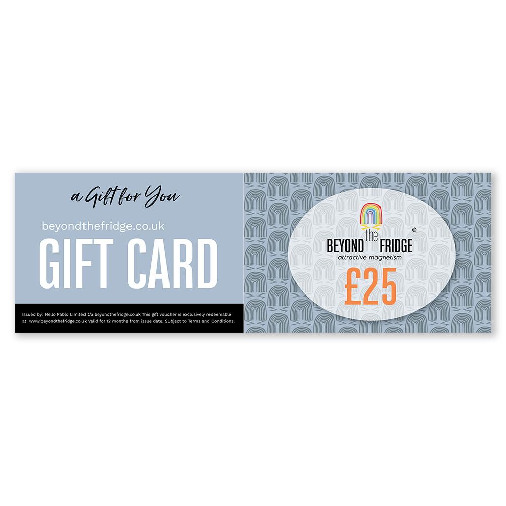 A Beyond the Fridge gift card for £25