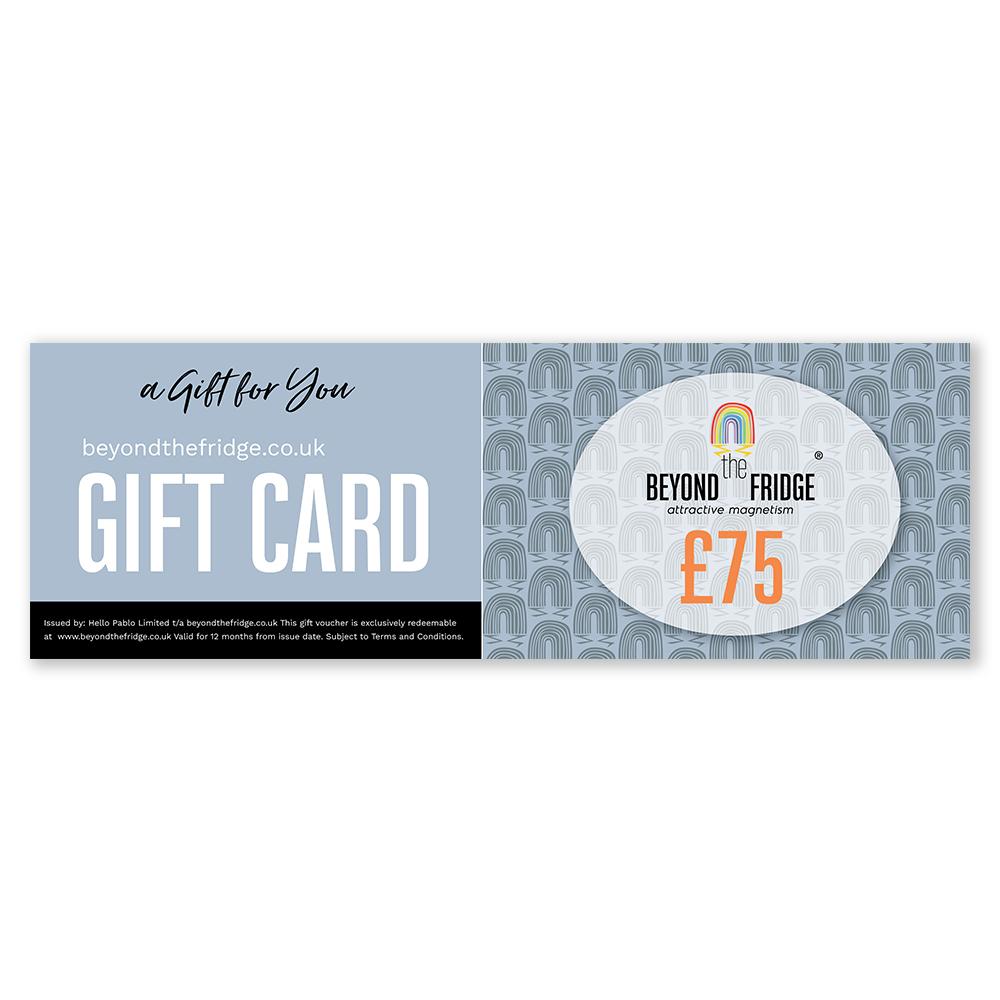 A Beyond the Fridge gift card for £75