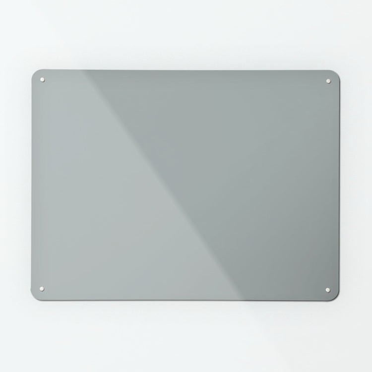 A large plain grey magnetic notice board by Beyond the Fridge