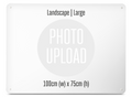 A Create Your Own landscape board, large: 100 cm wide by 75 cm high, ready for your photo