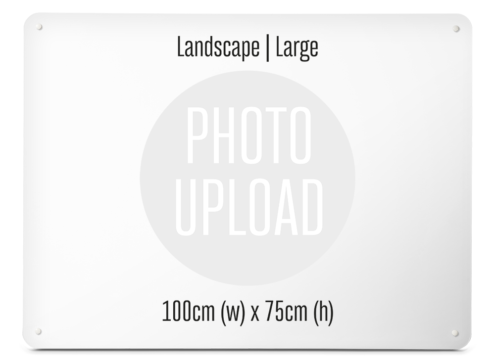 A Create Your Own landscape board, large: 100 cm wide by 75 cm high, ready for your photo