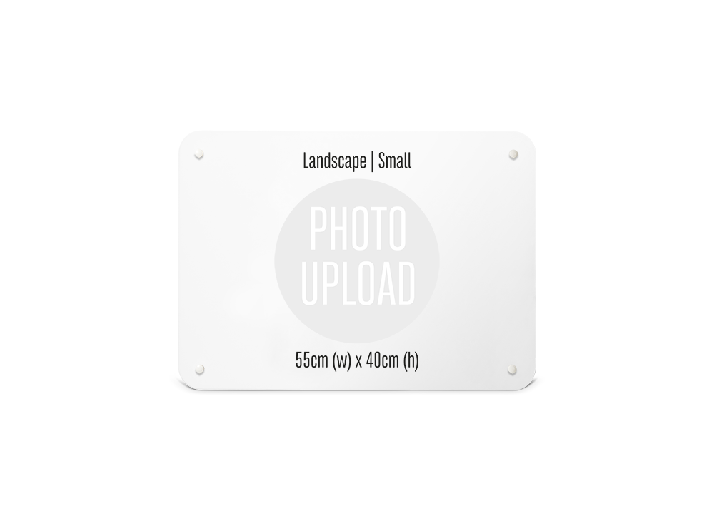 A Create Your Own landscape board, small: 55 cm wide by 40 cm high, ready for your photo
