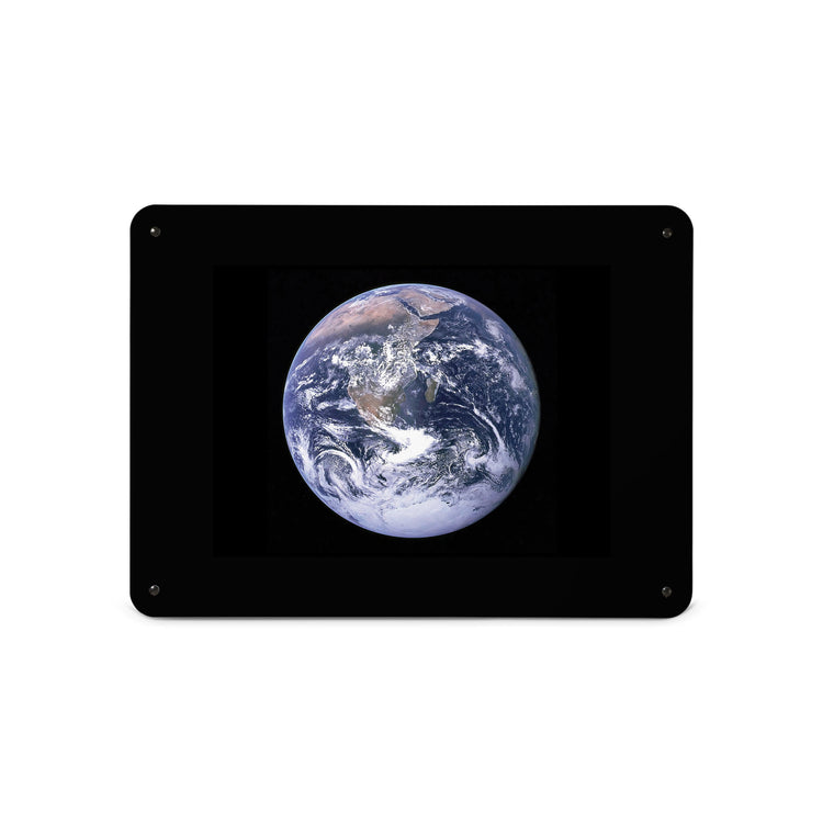 A medium magnetic notice board by Beyond the Fridge with a photograph of planet Earth shot from outer space