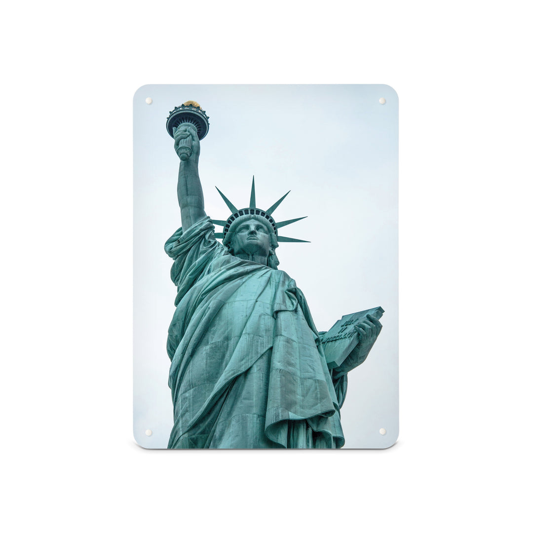 A medium magnetic notice board by Beyond the Fridge with a photographic image of the Statue of Liberty