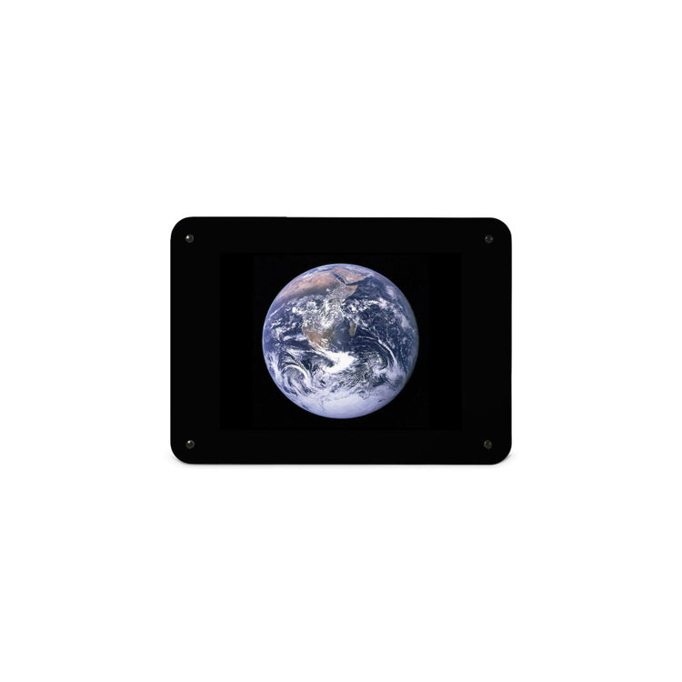 A small magnetic notice board by Beyond the Fridge with a photograph of planet Earth shot from outer space