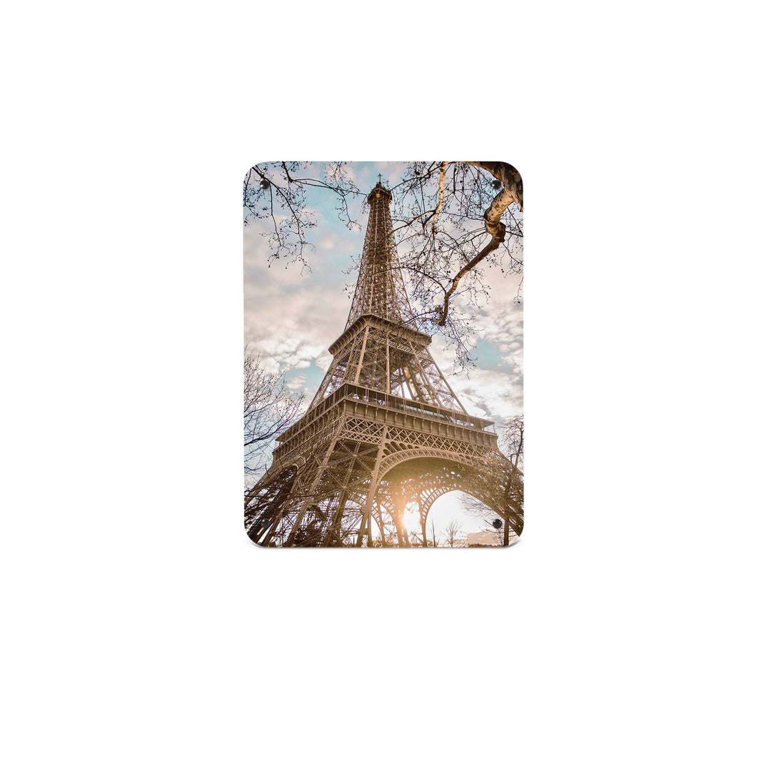 A small magnetic notice board by Beyond the Fridge with a photograph of the Eiffel Tower Paris 