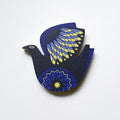 A retro night bird design plywood fridge magnet by Beyond the Fridge