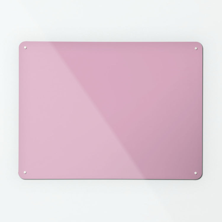 A large plain pink magnetic notice board by Beyond the Fridge