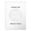 A Create Your Own board, large: 100 cm by 75 cm, ready for your photo